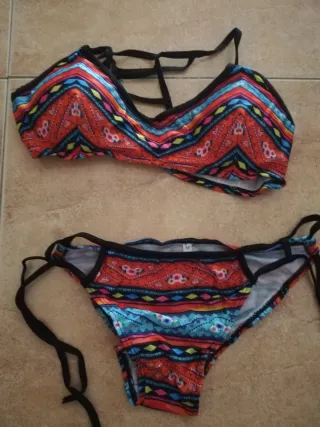 Bikini Talla M Estampado Étnico
