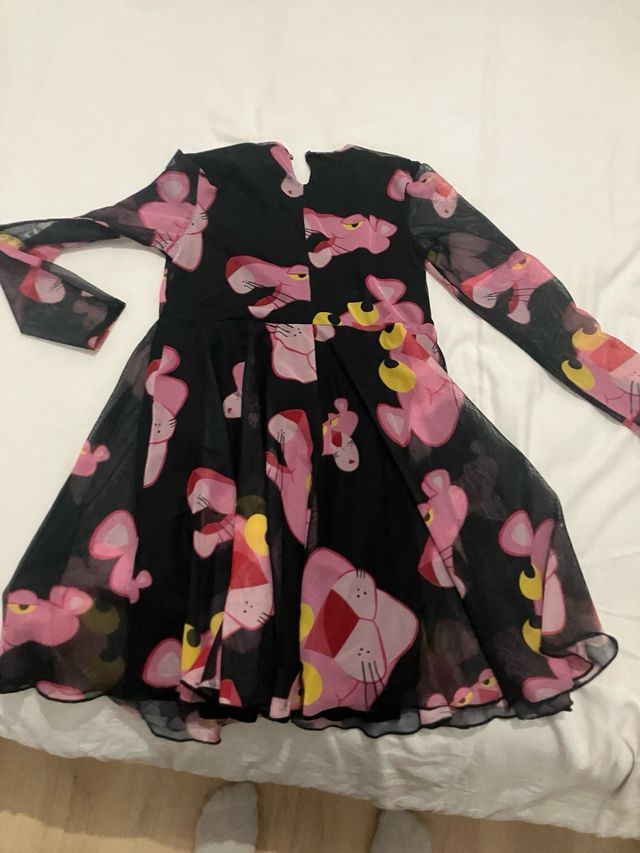 Vestido pantera Rosa con forro
