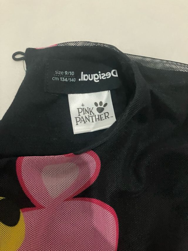 Vestido pantera Rosa con forro