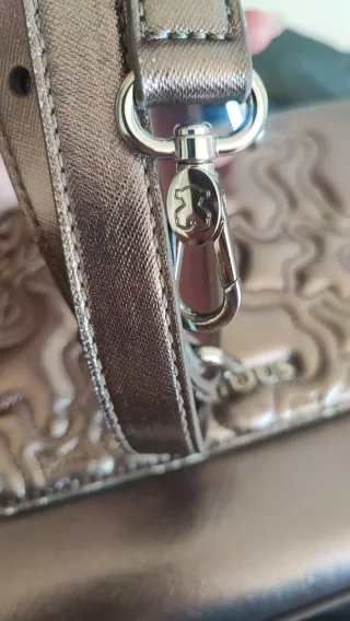 Bandolera Tous Kaos Capitone Oro/Plata