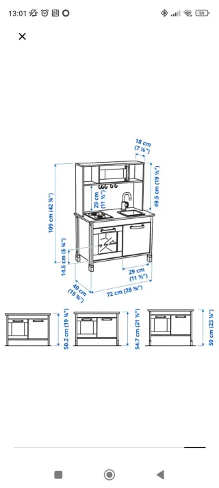 Cocinita IKEA blanca y regalo algunos complementos