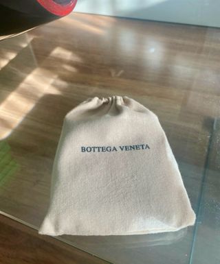 Billetera Bottega Veneta Negra Tejida