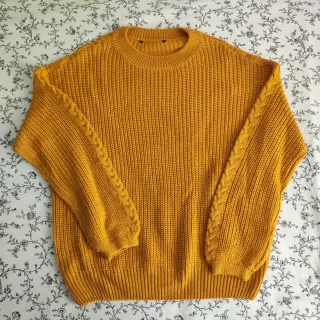 Jersey de punto amarillo Stradivarius