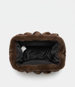 Borsa ecopelliccia effetto ruches