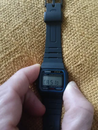 Casio F-91W Correa Negra