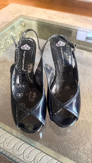 Sandalias de plataforma negras