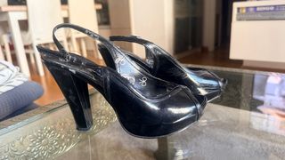 Sandalias de plataforma negras