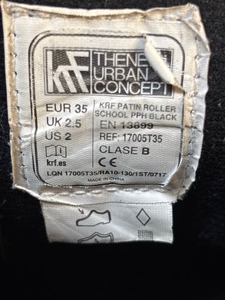 Patines Artísticos KF School T 35 Negros