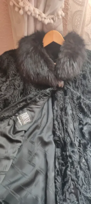 Abrigo Piel Auténtica IVONE Negro