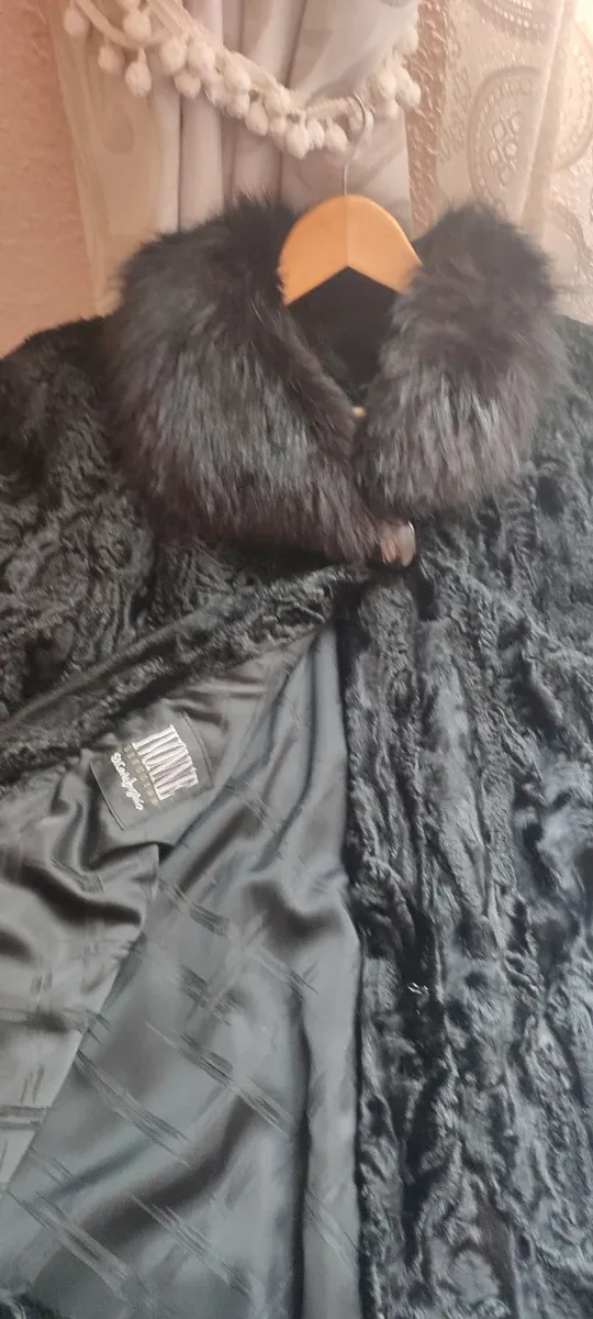 Abrigo Piel Auténtica IVONE Negro