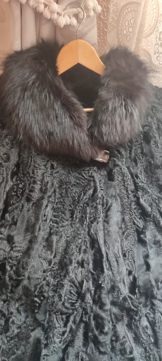 Abrigo Piel Auténtica IVONE Negro