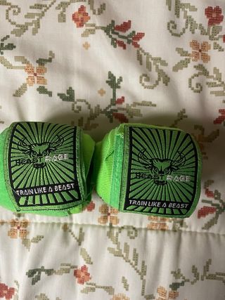 Guantes Boxeo 12 oz + Vendas 5m