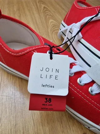Zapatillas Lefties rojas talla 38 Nuevas sin estre