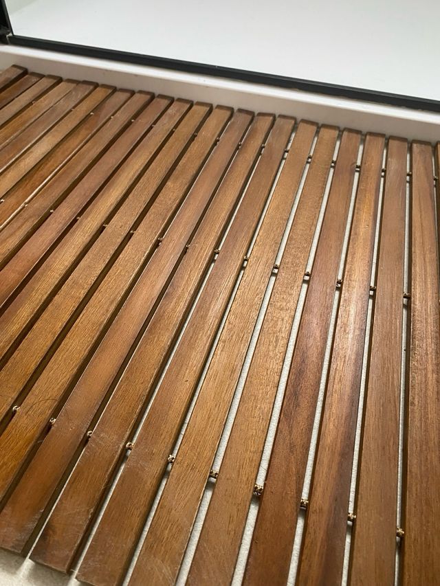 Alfombra de baño de madera de acacia