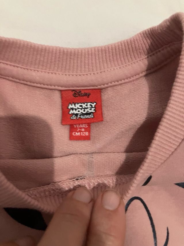 Vestido Mickey Minnie Falda Plisada T7-8