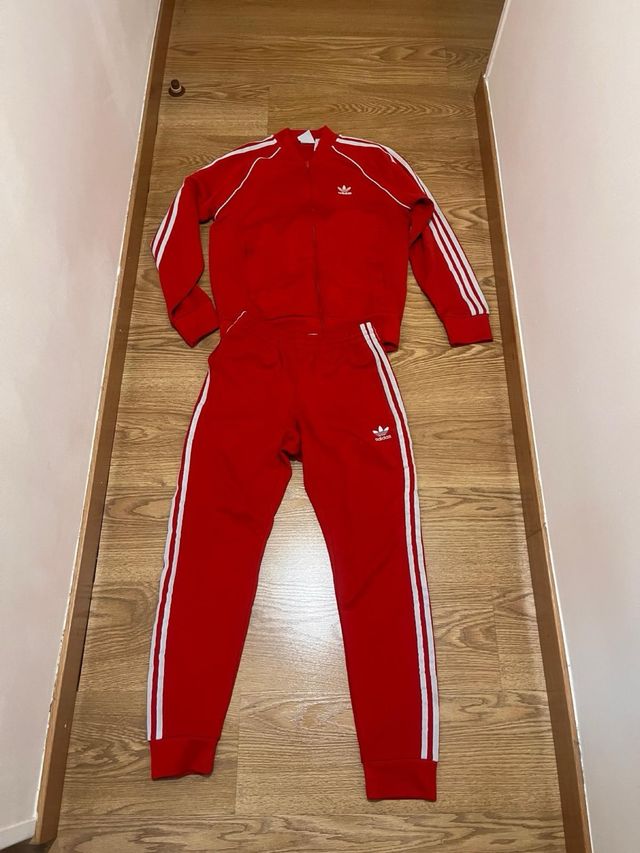 Conjunto Chándal Adidas Rojo Talla M