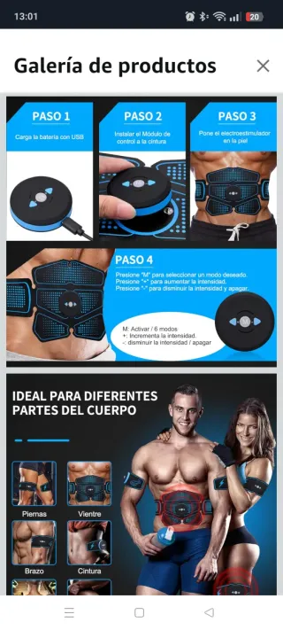 Electroestimulador Muscular RIRGI