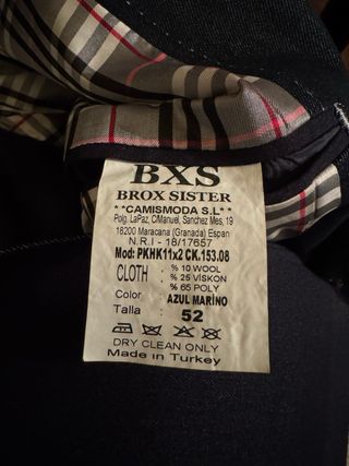 Americana azul marino .