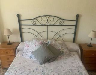 Cabecero  para cama de 135 Negro.