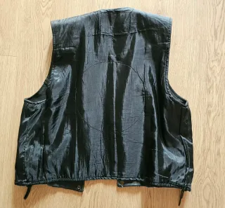 Chaleco de cuero talla L