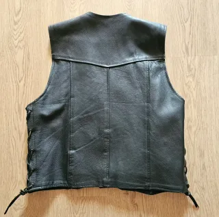 Chaleco de cuero talla L