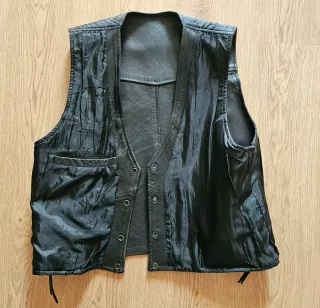 Chaleco de cuero talla L