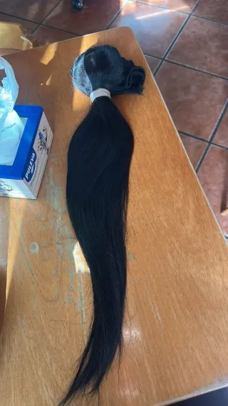 Extensiones de pelo natural negro 400 gramos