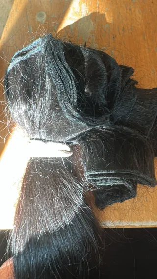 Extensiones de pelo natural negro 400 gramos