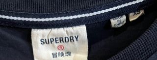 Camiseta Superdry Negra Talla XS