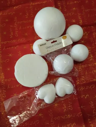 Sfere e Cuori in Polistirolo