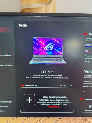 Portátil Asus ROG Strix g15 RTX 3070