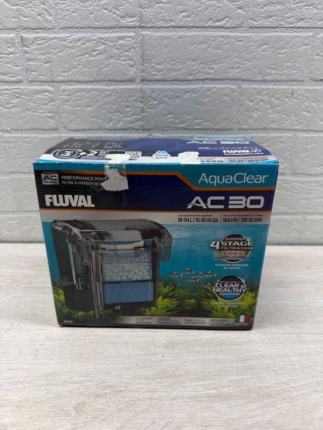 Fluval Filtro de Mochila para Acuario AquaClear AC30, 569 lph