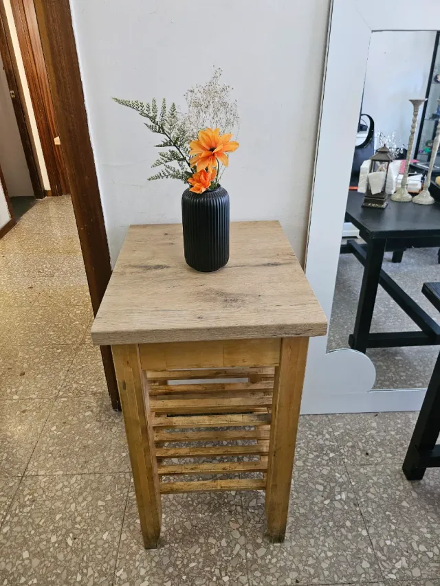 Carrito auxiliar madera abedul BEKVÄM