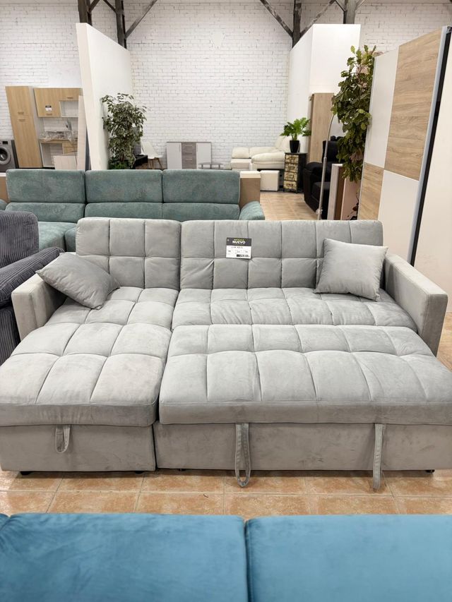 Oferta!! Sofá Cama Chaise Longue con Arcón