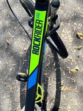 Bicicleta MTB BTWIN Negra/Azul