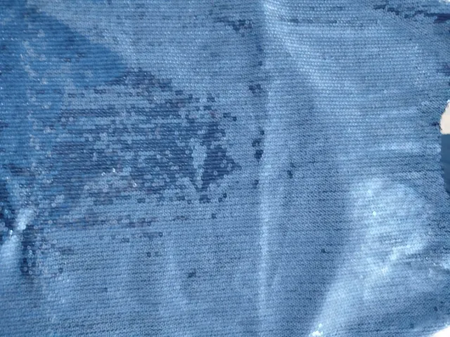 Camiseta lentejuelas Pull&Bear azul