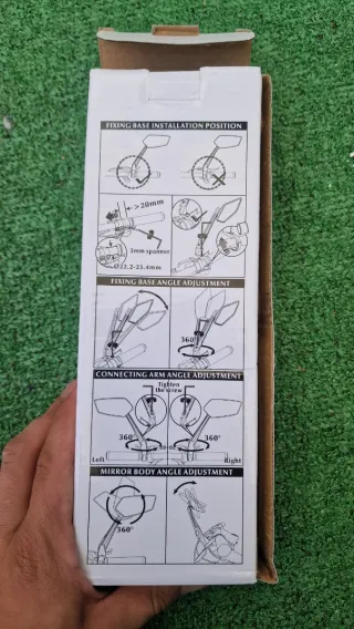 Espejo Retrovisor Manillar Moto