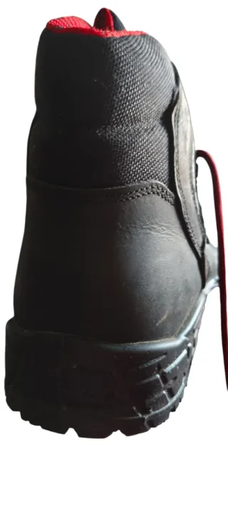 Botas de seguridad Cofra Hiker negras y rojas