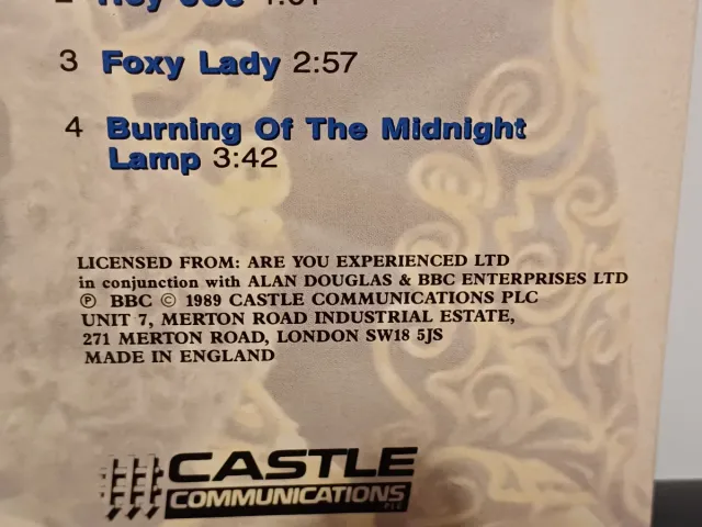 Vinilo Jimi Hendrix "Radio One"