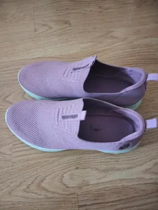 Zapatillas LAURA AZZANA mujer rosas/moradas