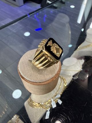Anillo Oro 18k 6g Negro