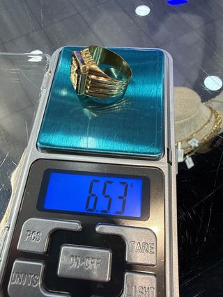 Anillo Oro 18k 6g Negro