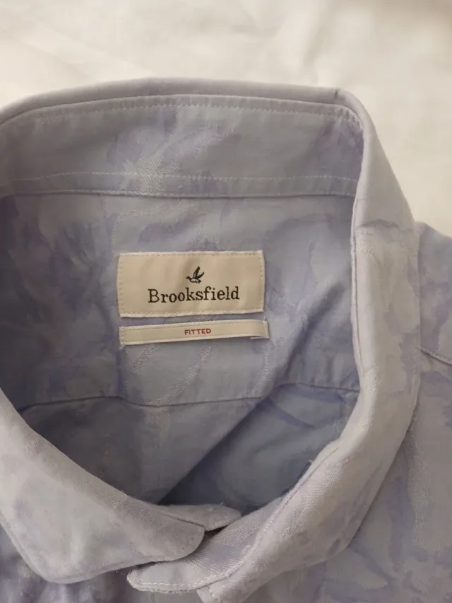 Camisa Brookfield Azul Estampada