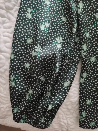 Blusa satinada estampada