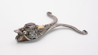 Ciondolo Argento 925 Granato Oro Giallo