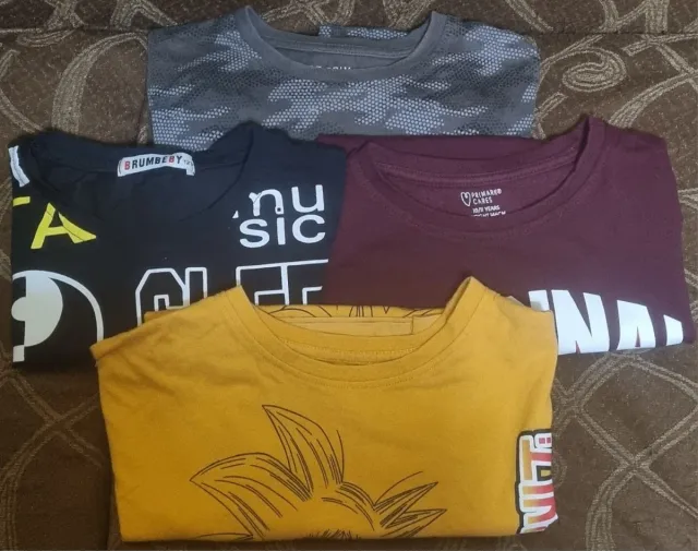 Lote 4 Camisetas Manga Corta Niños