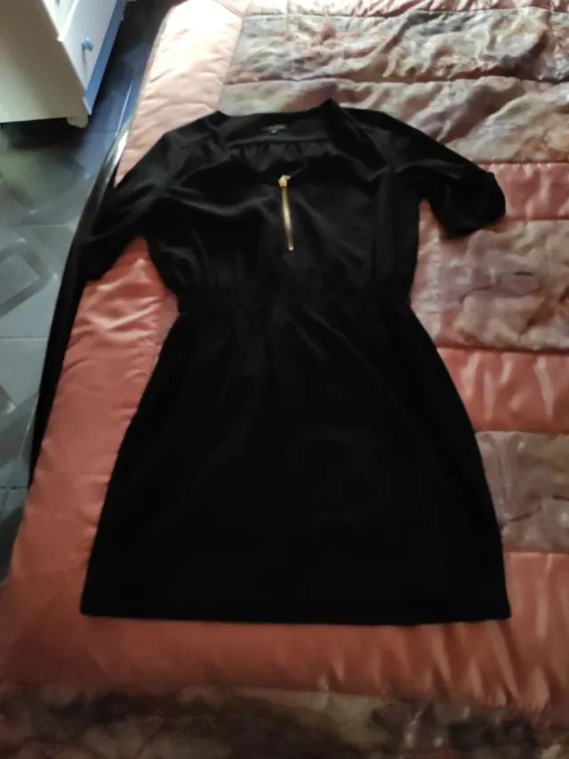 Vestido floral azul talla S