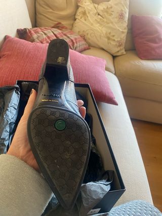 Zapatos Unisa piel negros talla 37