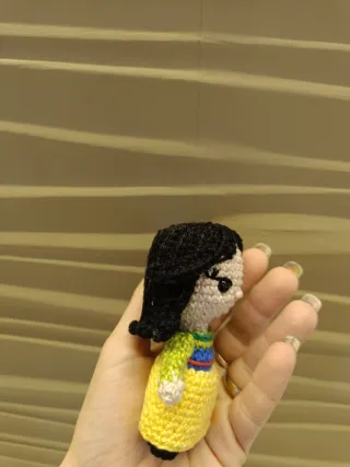 Bambolina Amigurumi Mulan Fatta a Mano