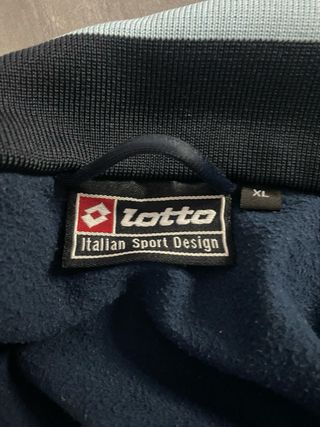 Tuta completa sportiva Lotto blu felpa + pantalone
